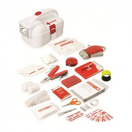 50pc Emergency Torch First Aid Kit