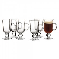 Iridescent Glass Coffee Mugs Set Of 2-340ml Ribbed Coffee Glasses Tea Cups  With Lid